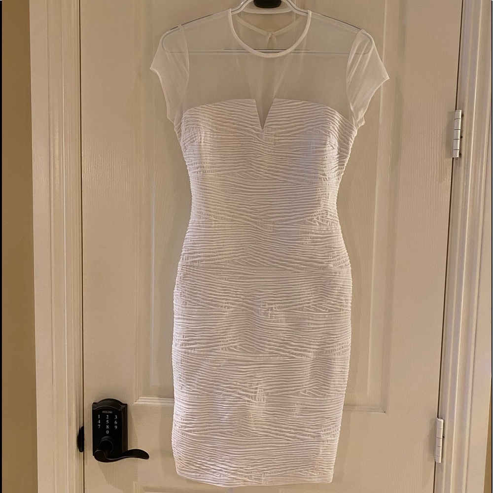 Cache fitted sheath dress